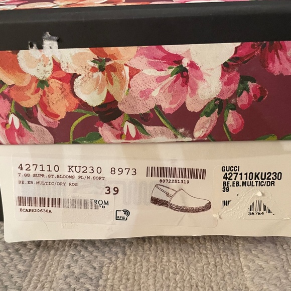 Gucci Bloom Canvas Espadrilles-size 9 (EU39) - Picture 6 of 6